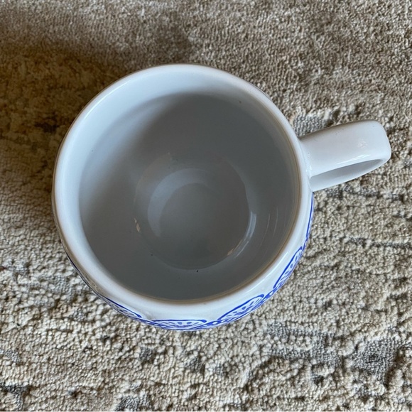 Disney Parks Homestead Blue Collection Mickey Icon Coffee Mug White Blue 21oz - Picture 2 of 6